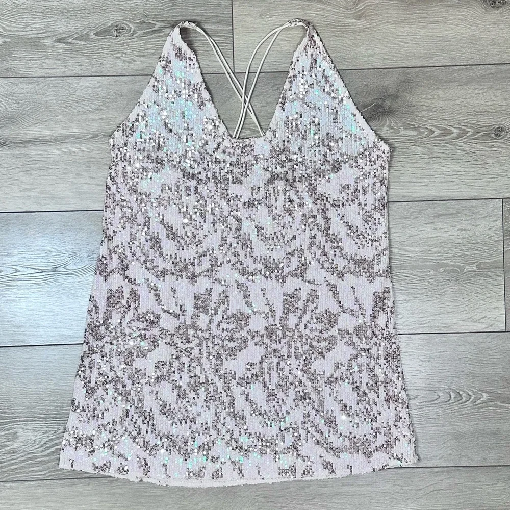 Intimately Free People Rise & Shine Embellished Sequin Mini Slip Dress - Picture 7 of 13